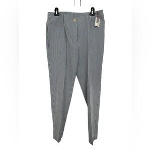 Anne Klein Pants Women Size 12 Blue White NWT